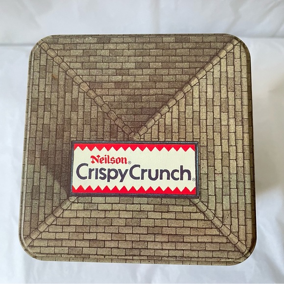90s Neilson's Crispy Crunch Advertising Tin box baby Metal box Antique vintage - Picture 7 of 16